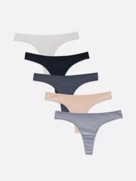 5’li paket düz renk tanga