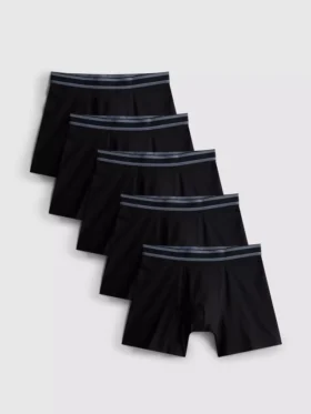 5’li paket jakarlı temel şortlar