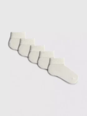 5’li paket ribana manşetli çoraplar