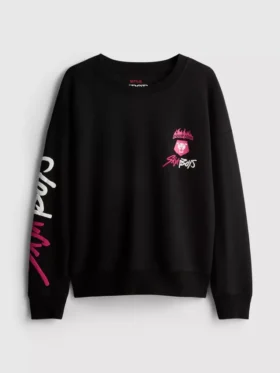 6-15 yaş | K-Pop Demon Hunters desenli sweatshirt