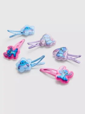 6’lı paket Disney’in Stitch’i çıtçıtlı saç tokaları