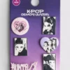 6’lı paket K-pop Demon Hunters rozetleri