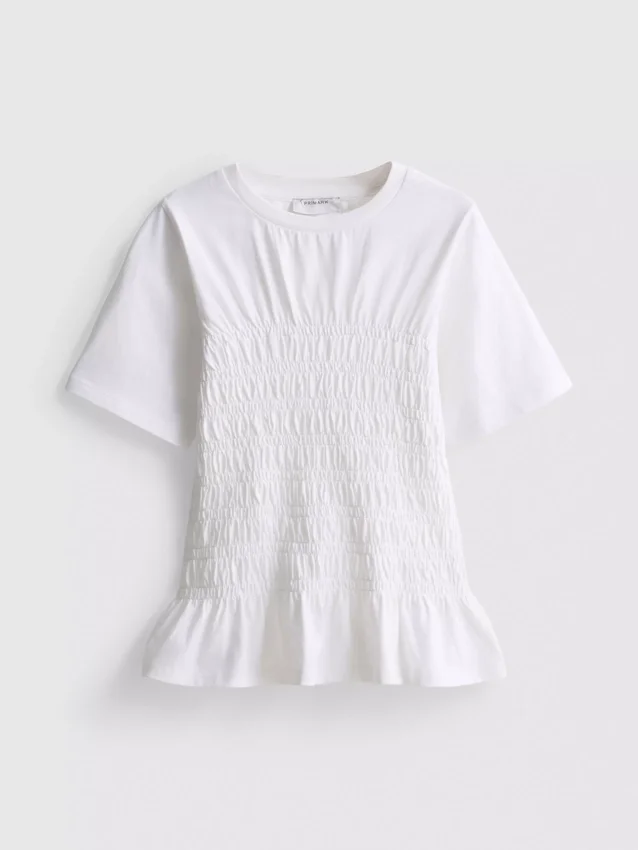 7-15 yaş | büzgülü peplum tişört 7-15 yaş | büzgülü peplum tişört