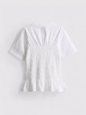 7-15 yaş | büzgülü peplum tişört