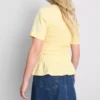 7-15 yaş | büzgülü peplum tişört 7-15 yaş | büzgülü peplum tişört