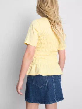 7-15 yaş | büzgülü peplum tişört
