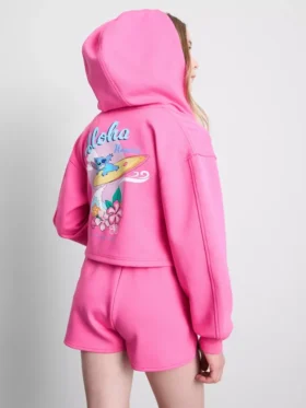 7-15 yaş | Disney’in Stitch fermuarlı kapüşonlu sweatshirt