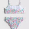 7-15 yaş | çiçek desenli büzgülü bikini 7-15 yaş | çiçek desenli büzgülü bikini