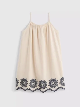 7-15 yaş | işlemeli cami smock elbise