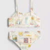 7-15 yaş | kartpostal desenli bikini 7-15 yaş | kartpostal desenli bikini