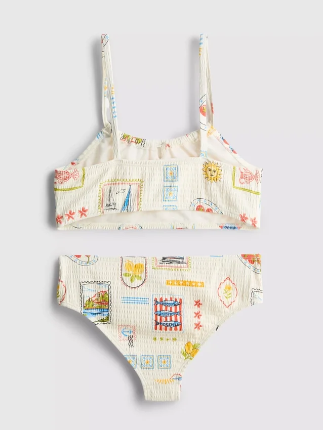 7-15 yaş | kartpostal desenli bikini 7-15 yaş | kartpostal desenli bikini
