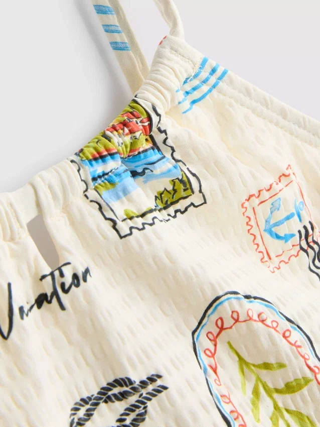 7-15 yaş | kartpostal desenli bikini 7-15 yaş | kartpostal desenli bikini
