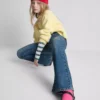 7-15 yaş | kemerli geniş paça jean pantolon 7-15 yaş | kemerli geniş paça jean pantolon