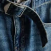 7-15 yaş | kemerli geniş paça jean pantolon 7-15 yaş | kemerli geniş paça jean pantolon
