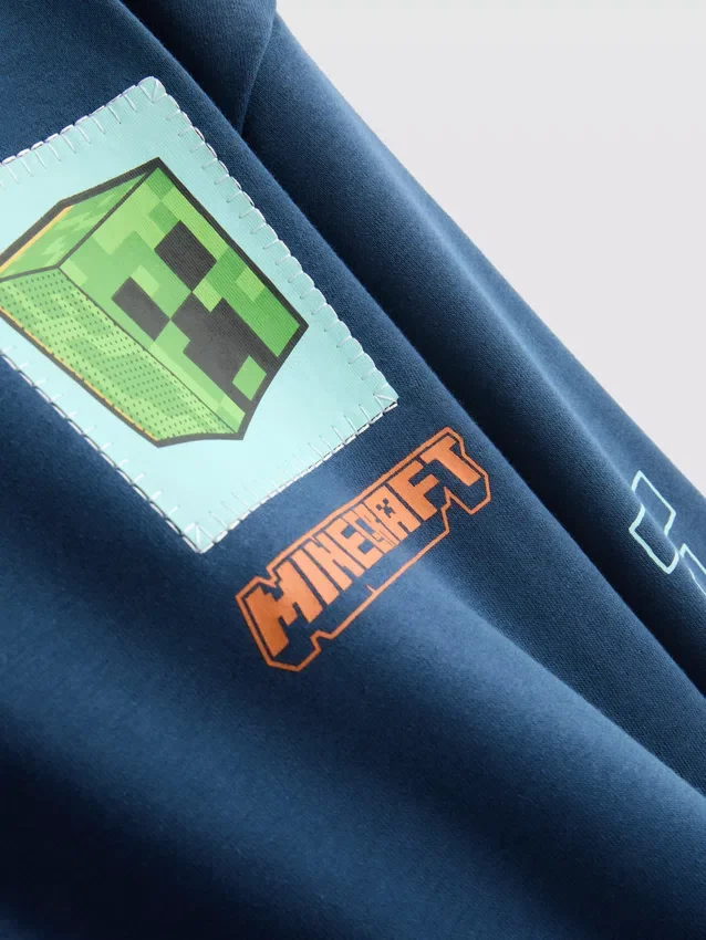 7-15 yaş | Minecraft desenli, pamuk ağırlıklı kapüşonlu sweatshirt 7-15 yaş | Minecraft desenli, pamuk ağırlıklı kapüşonlu sweatshirt