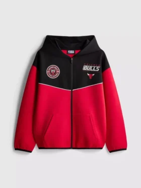 7-15 yaş | NBA Chicago Bulls fermuarlı kapüşonlu sweatshirt 7-15 yaş | NBA Chicago Bulls fermuarlı kapüşonlu sweatshirt