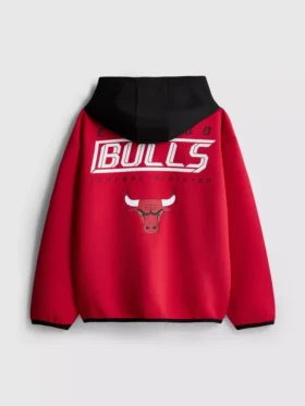 7-15 yaş | NBA Chicago Bulls fermuarlı kapüşonlu sweatshirt 7-15 yaş | NBA Chicago Bulls fermuarlı kapüşonlu sweatshirt