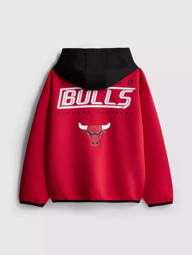 7-15 yaş | NBA Chicago Bulls fermuarlı kapüşonlu sweatshirt 7-15 yaş | NBA Chicago Bulls fermuarlı kapüşonlu sweatshirt