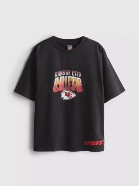 7-15 yaş | NFL Kansas City Chiefs asit yıkama tişört