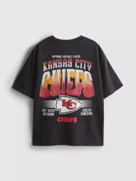 7-15 yaş | NFL Kansas City Chiefs asit yıkama tişört