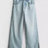 7-15 yaş | paça yırtmaçlı geniş paça Jean 7-15 yaş | paça yırtmaçlı geniş paça Jean