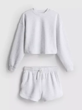 7-15 yaş | sweatshirt ve koşu şortu takımı
