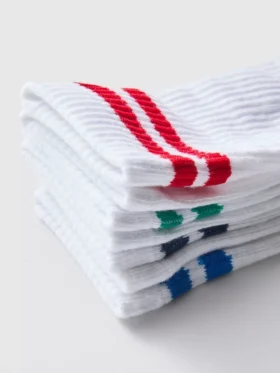 7’li paket nervürlü spor çorapları