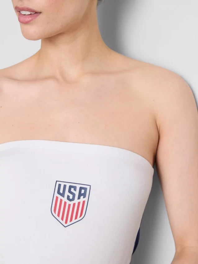 ABD futbol temalı, pamuk ağırlıklı bandeau üst ABD futbol temalı, pamuk ağırlıklı bandeau üst