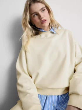 Aktif yuvarlak yakalı sweatshirt