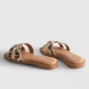 Çapraz kayışlı mule sandaletler