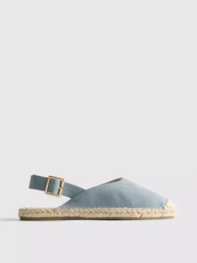 Arkadan bağlamalı espadril sandaletler