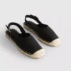 Arkadan bağlamalı espadril sandaletler