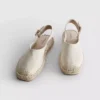 Arkadan bağlamalı espadril sandaletler