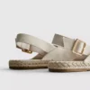 Arkadan bağlamalı espadril sandaletler