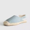 Arkadan bağlamalı espadril sandaletler