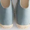 Arkadan bağlamalı espadril sandaletler