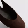 Arkası açık düz ayakkabılar