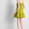 Askılı fırfırlı poplin mini elbise Askılı fırfırlı poplin mini elbise