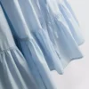 Askılı fırfırlı poplin mini elbise Askılı fırfırlı poplin mini elbise