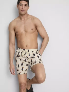 Bel kısmında büzme ipi bulunan Toucan yüzme şortu