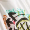 Blink 182 pamuklu bol kesim logolu tişört
