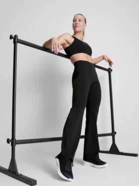 Bodysculpt performans yüksek bel geniş paça tayt