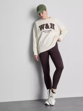 Bol kesim, pamuk ağırlıklı spor kulübü sweatshirt’ü