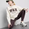 Bol kesim, pamuk ağırlıklı spor kulübü sweatshirt’ü Bol kesim, pamuk ağırlıklı spor kulübü sweatshirt’ü