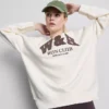 Bol kesim, pamuk ağırlıklı spor kulübü sweatshirt’ü Bol kesim, pamuk ağırlıklı spor kulübü sweatshirt’ü