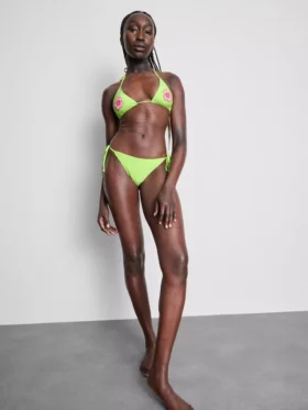 Boncuklu, yandan bağlamalı bikini altları