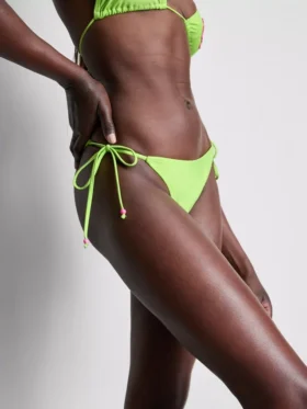 Boncuklu, yandan bağlamalı bikini altları