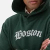 Boston desenli kapüşonlu sweatshirt Boston desenli kapüşonlu sweatshirt