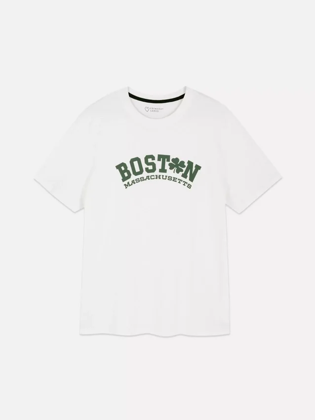 Boston desenli tişört Boston desenli tişört