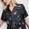 Bratz grafik desenli boyfriend kısa pijama